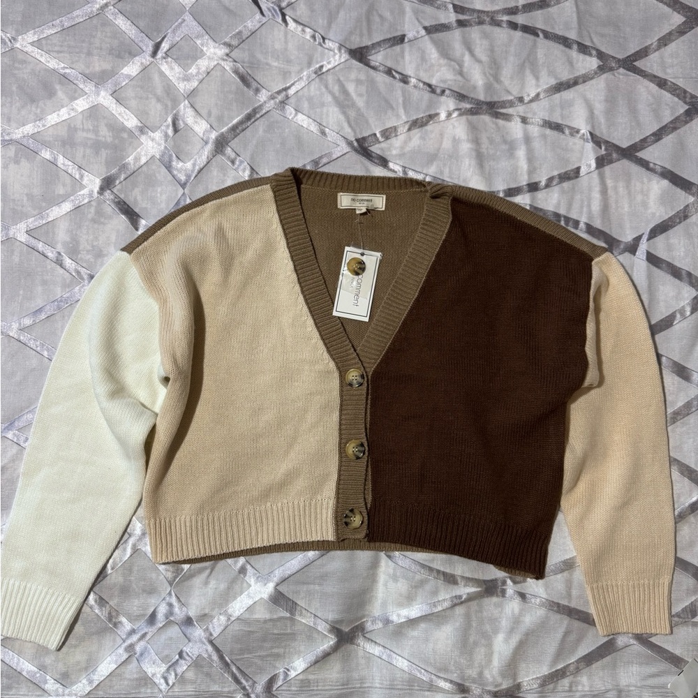 Colorblock Cardigan Sweater